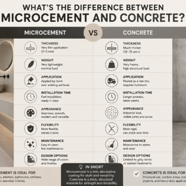 What’s the difference between Microcement and Concrete?