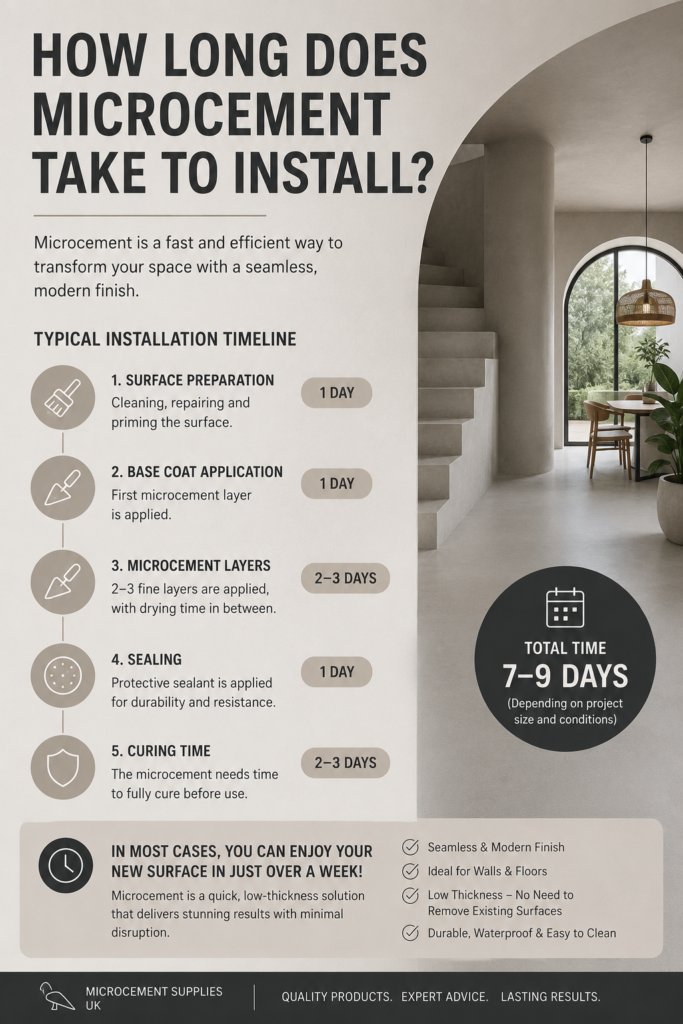 How Long Does Microcement Take to Install?