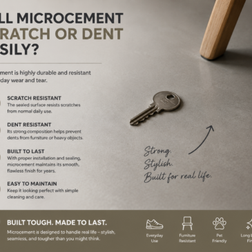 Will Microcement Scratch or Dent Easily?
