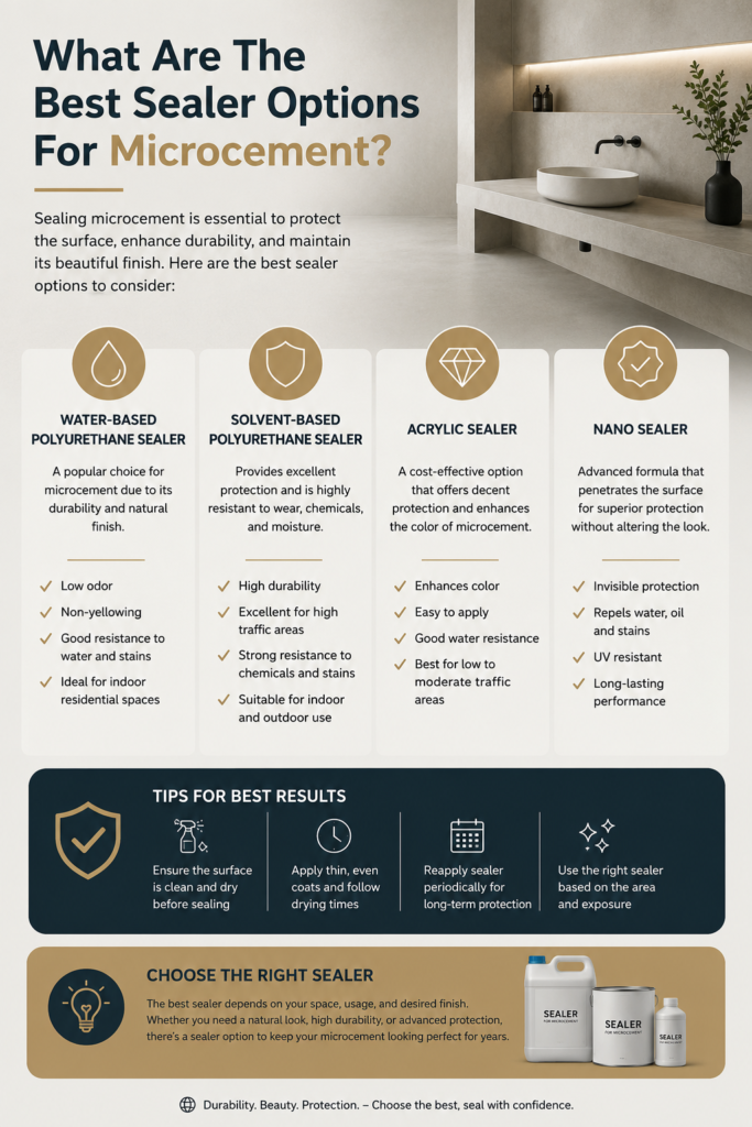 What are the best sealer options for microcement?