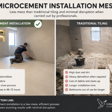 Is Microcement Installation Messy?