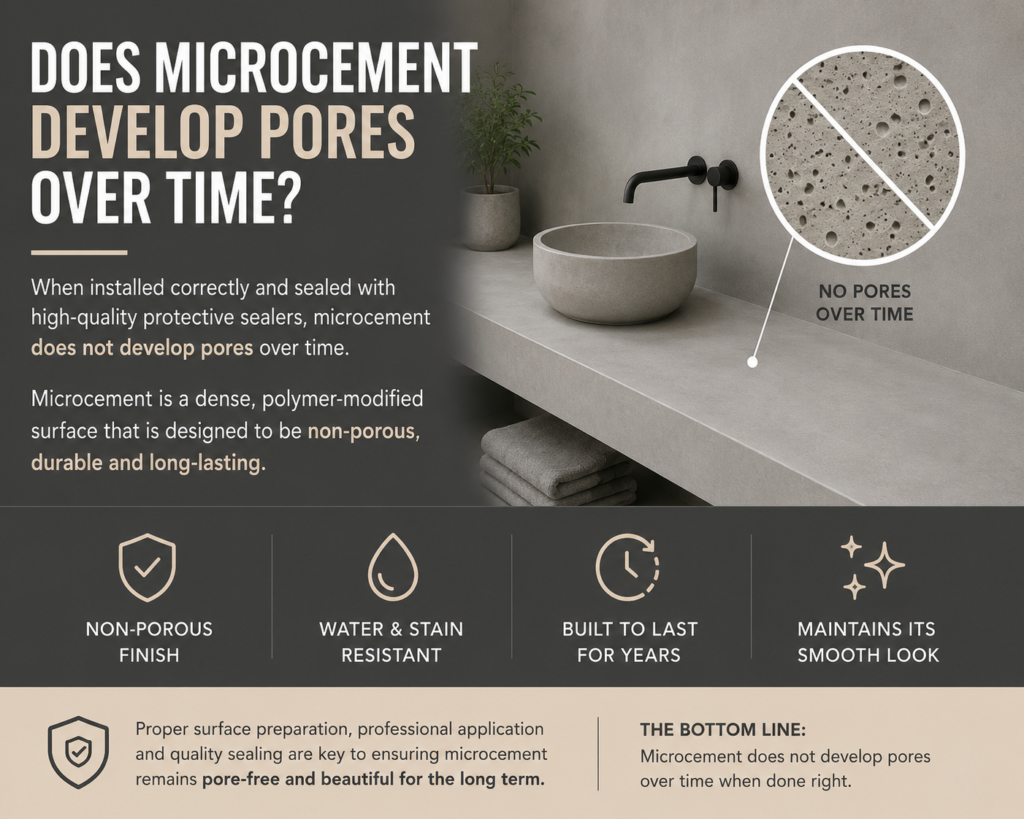 Does Microcement Develope Pores over Time?