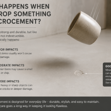 What Happens When You Drop Something on Microcement?