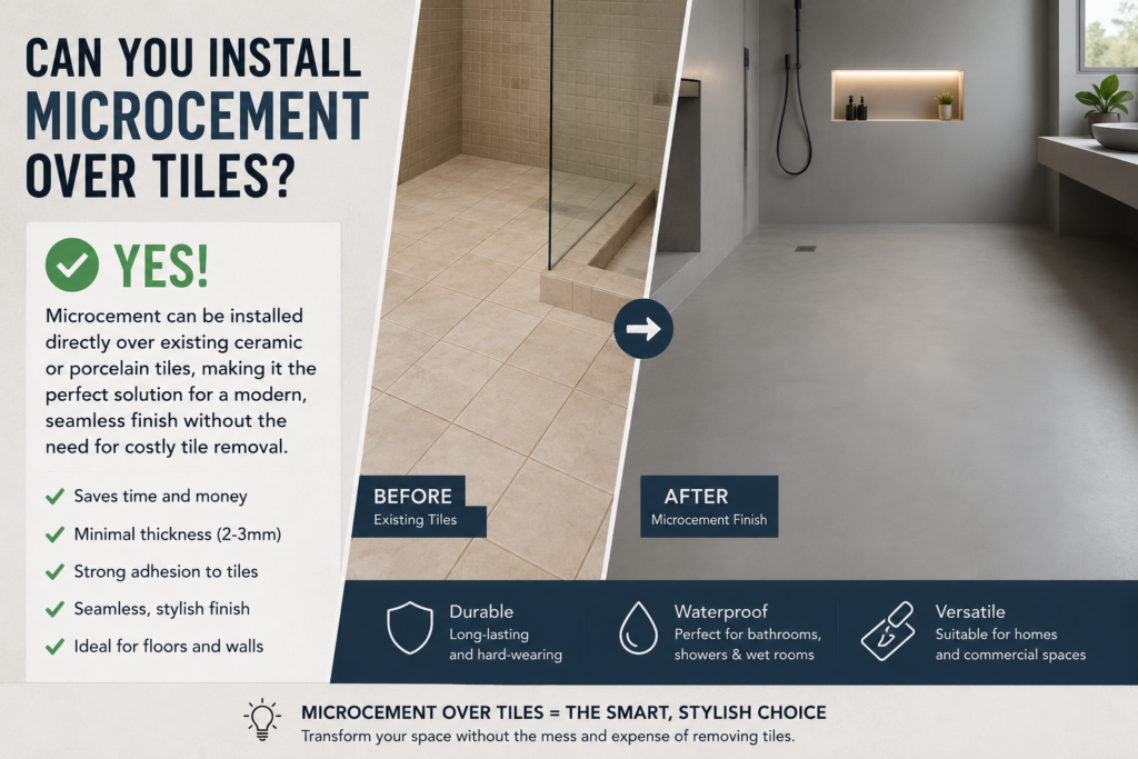 Can You Install Microcement Over Tiles?