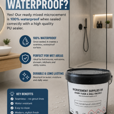 Is Ready Mixed Microcement Waterproof?